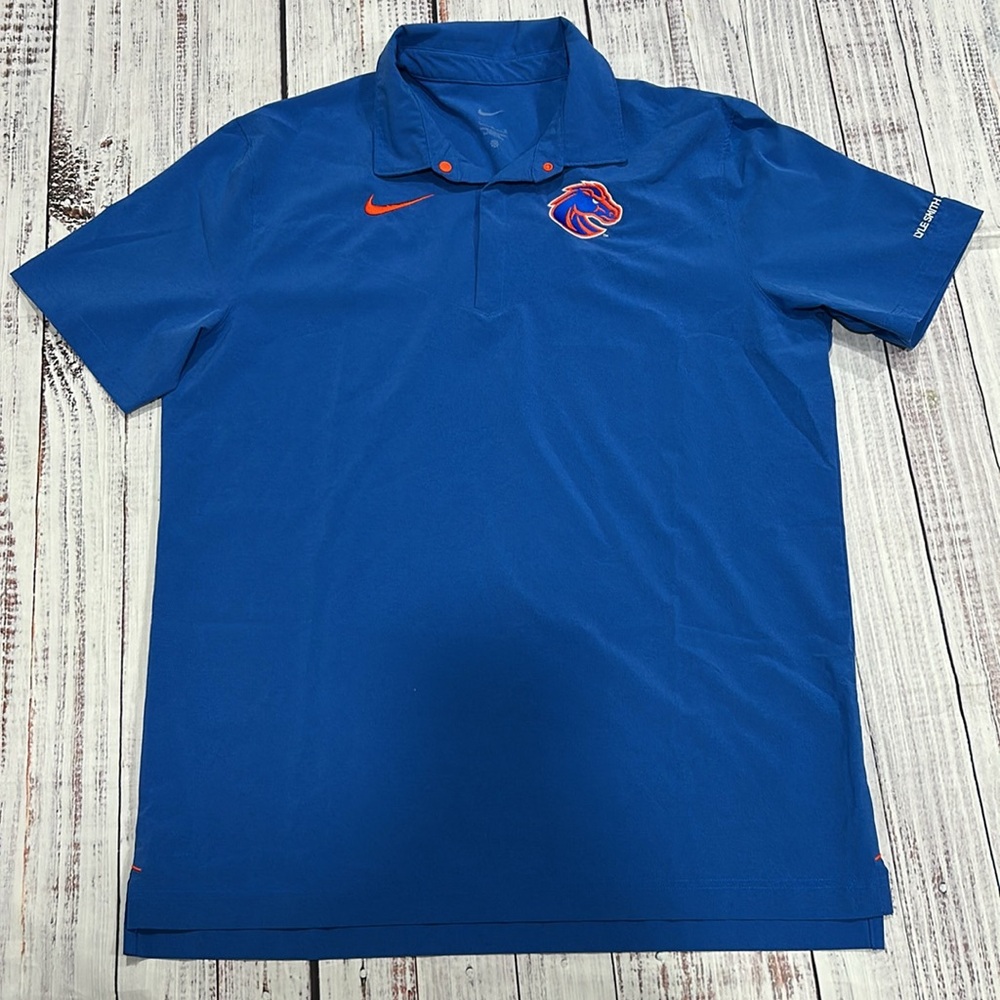 Men's Nike Royal Boise State Broncos Performance Polo - Picture 4 of 7